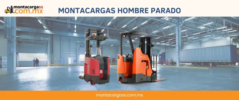 Montacargas hombre parado