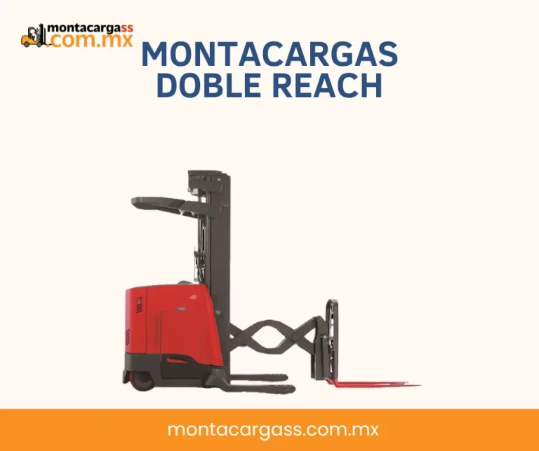 Montacargas doble reach